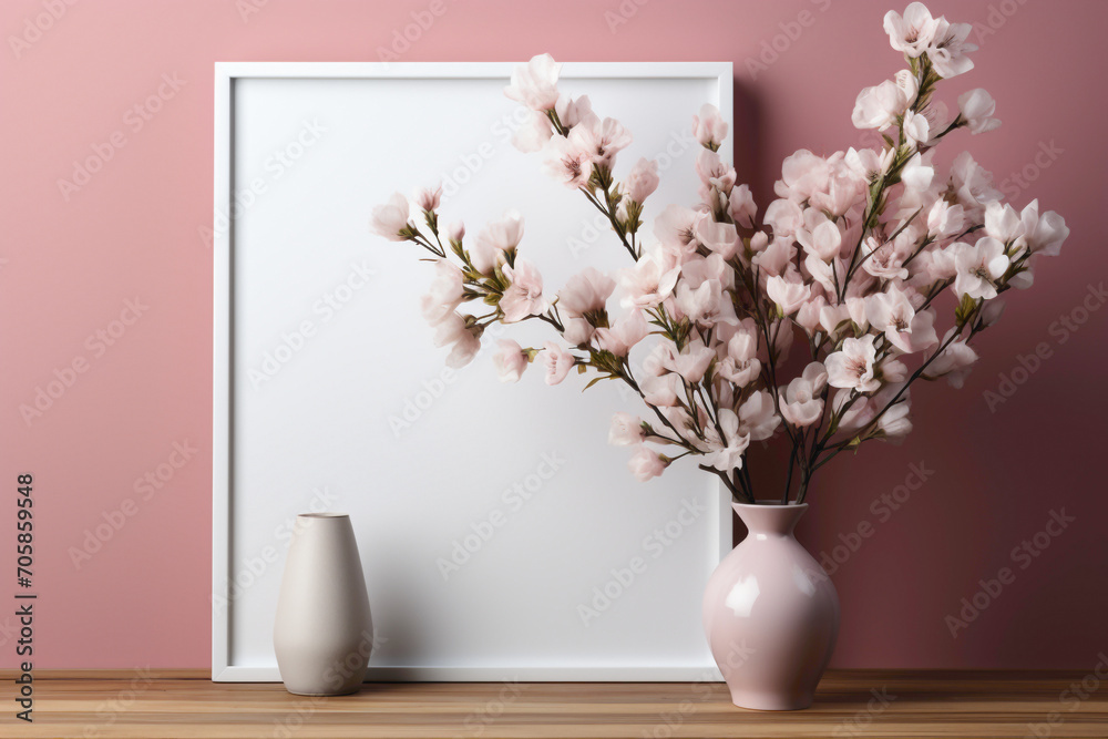 Imagine an empty frame seamlessly integrated into a gentle, soft-hued background. Picture the clean, open space awaiting your text to convey its message with clarity and impact.