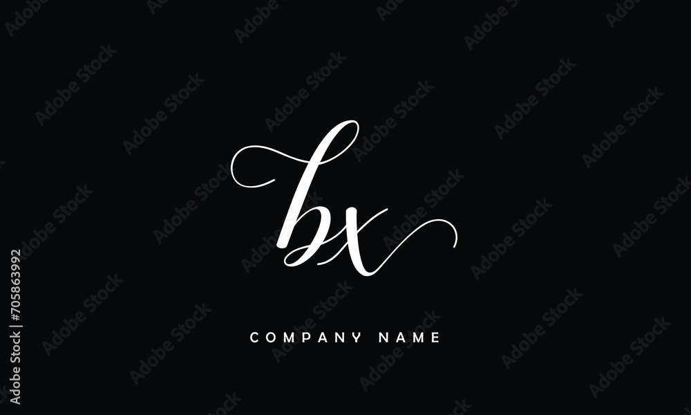 BX, XB, B, X Abstract Letters Logo Monogram BX, XB, B, X Abstract Letters Logo Monogram