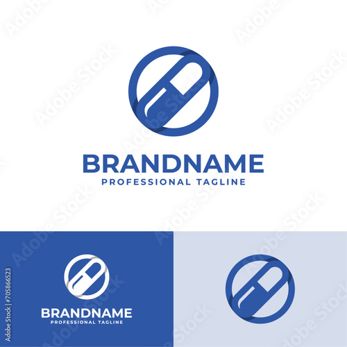 Letter O Capsule Logo, suitable for business related to Capsule or Pill with O initial