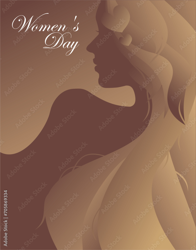 International Women's Day, Beauty background of a woman
