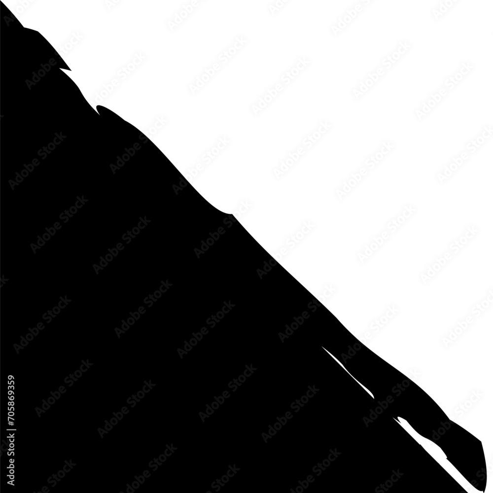 Obraz premium Corner Brush Shape