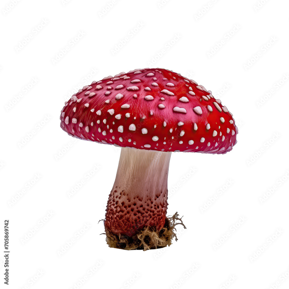 Obraz premium poisonous mushroom - poisonous plants on transparent background