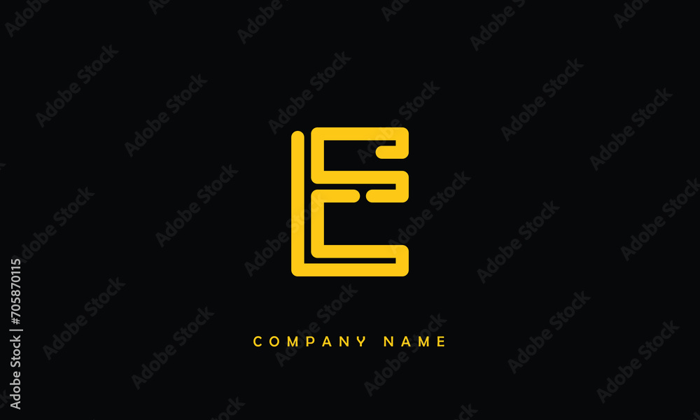 E, E Abstract Letter Logo Monogram E, E Abstract Letter Logo Monogram