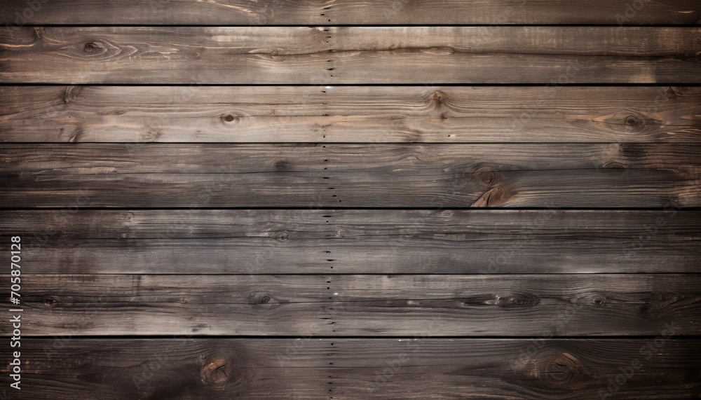 Fototapeta premium Top view of dark wooden surface with textured pattern for background design or backdrop concept