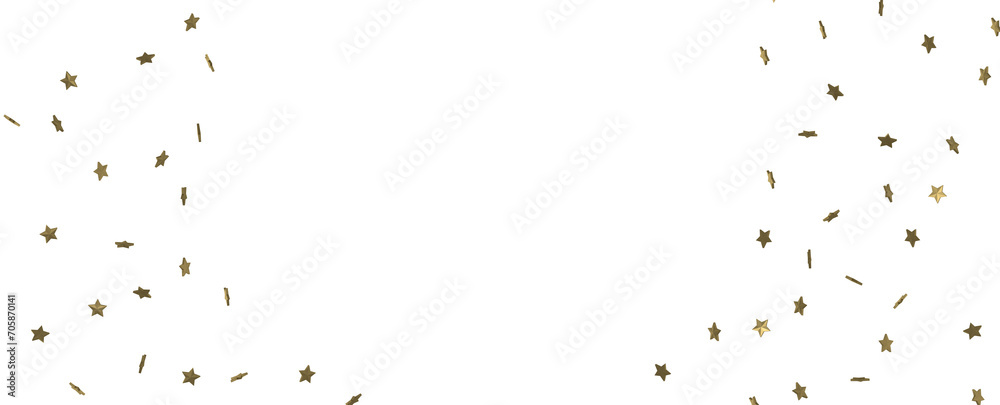 Stars - Holiday golden decoration, glitter frame isolated - Stars - Holiday golden decoration, glitter frame isolated -