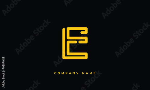 E, E Abstract Letter Logo Monogram