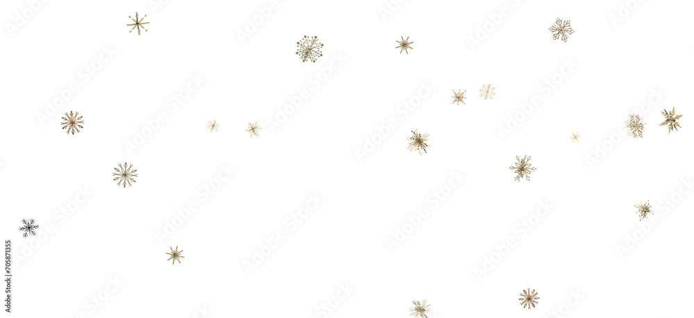 Snowflake Cascade: Mesmerizing 3D Illustration Depicting Descending Christmas Snowflakes Snowflake Cascade: Mesmerizing 3D Illustration Depicting Descending Christmas Snowflakes