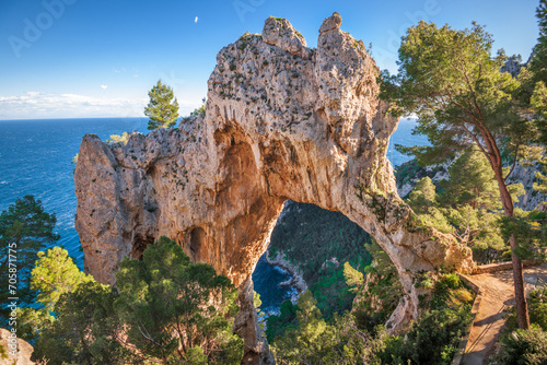 Natural Arch in Capri, Italy photo