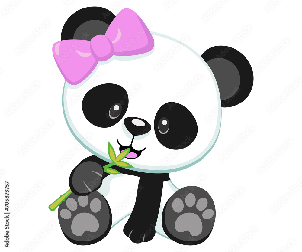 Obraz premium Vector cute baby teddy bear cartoon style illustration isolated on white background