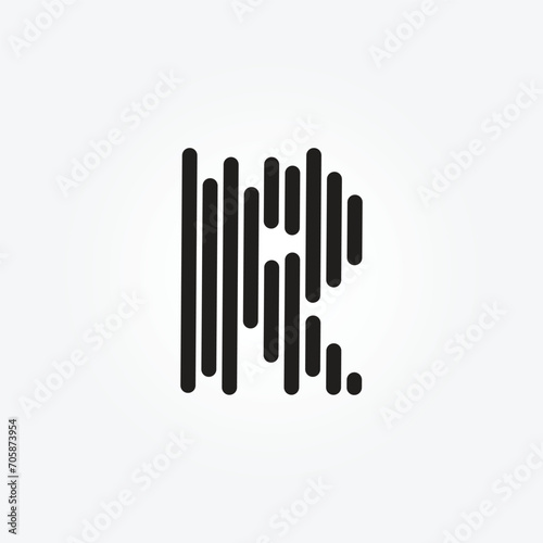 Podcast Radio Logo design On Letter R Design Using Microphone Template vector illustration