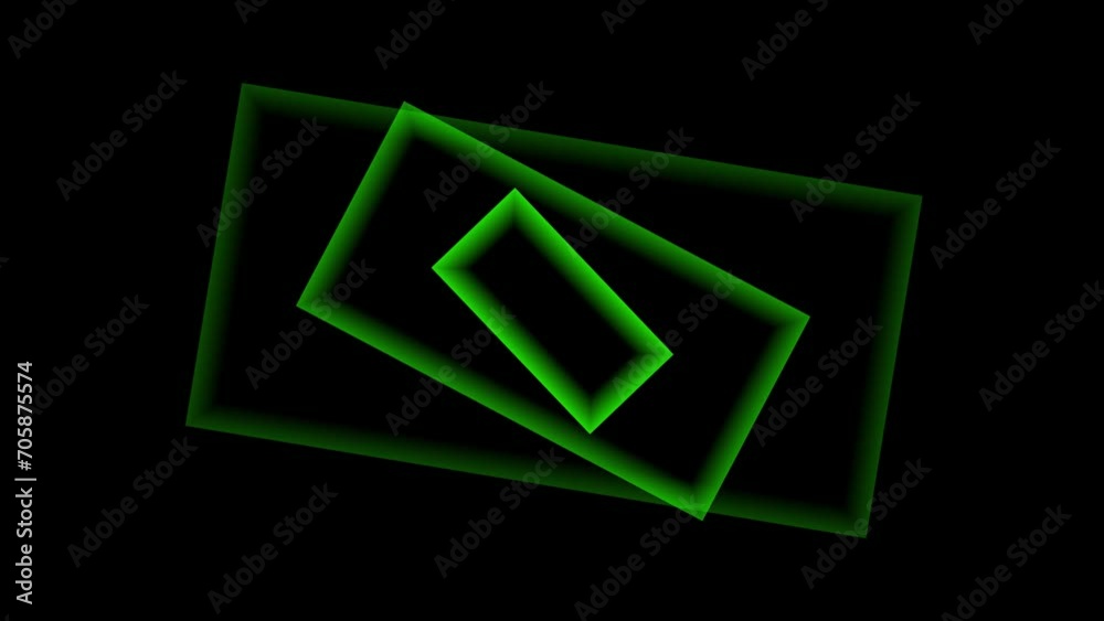 Abstract green rectangles moving. Business presentation background. Abstract template. Looped animation
