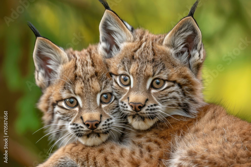 The playful and adorable expressions of lynx cubs up close