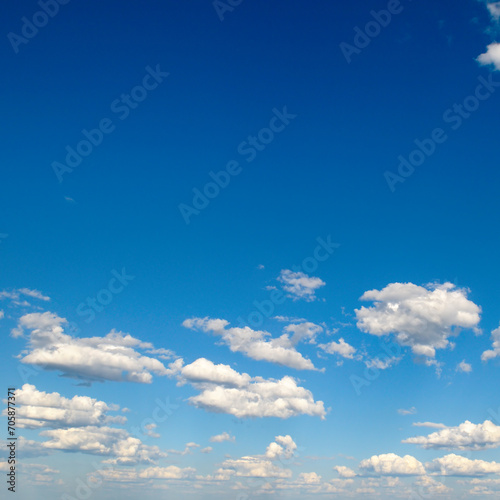 blue sky covered clouds