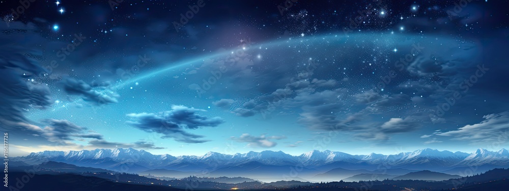 colorful night sky background