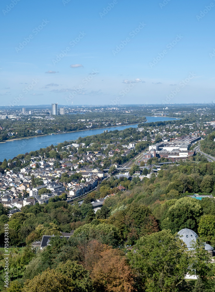 Panoramic view of the city and river in Germany