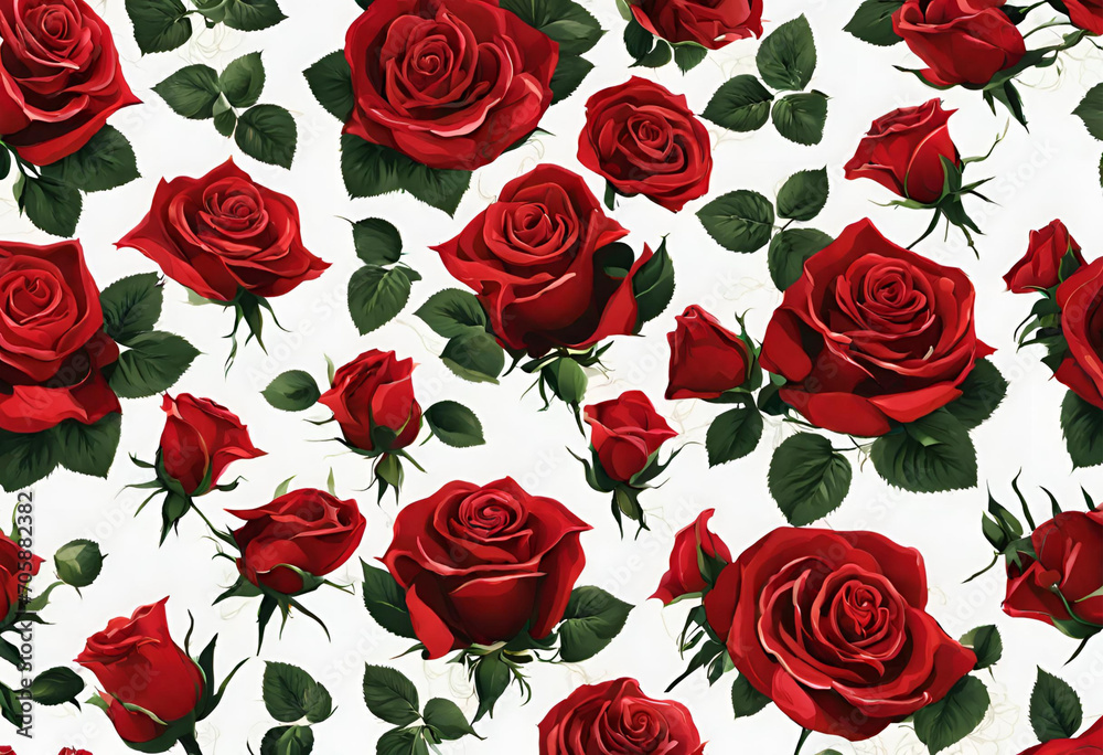 Roses, wallpaper with beautiful flowers for decoration, v3 Roses, wallpaper with beautiful flowers for decoration, v3