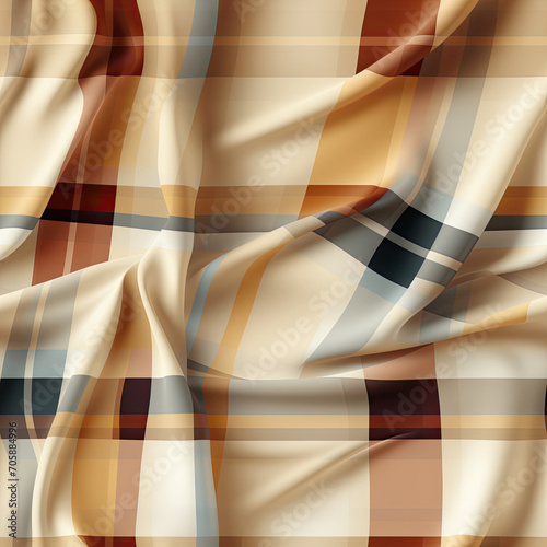 Elegant Plaid Pattern, Brown Beige Khaki Intersecting Checkerboard Pattern, Crinkle Texture,Seamless Pattern Images