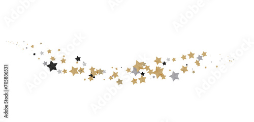Descendant Christmas Constellations: Mind-Blowing 3D Illustration of Falling Festive Star Patterns