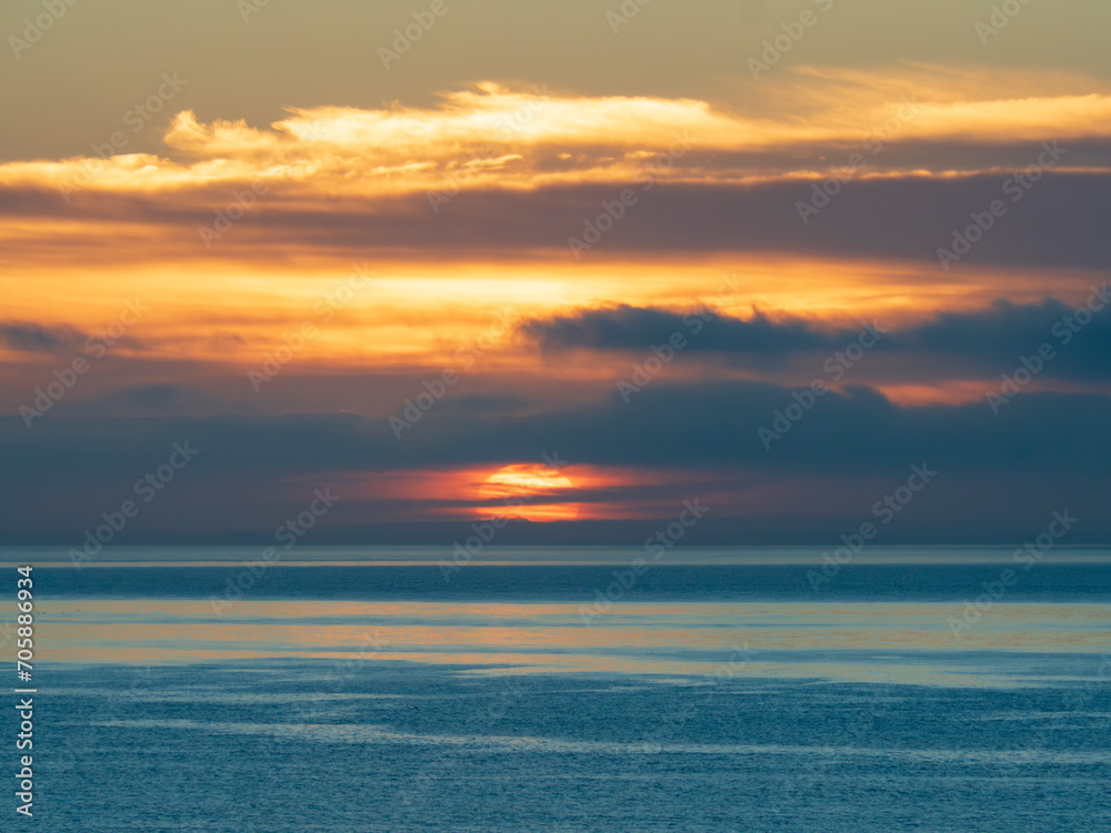 Fototapeta premium Amanecer en la costa de Granada, España