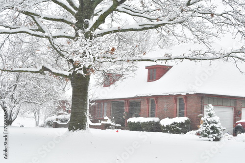 Snow on a Brick House © Steve