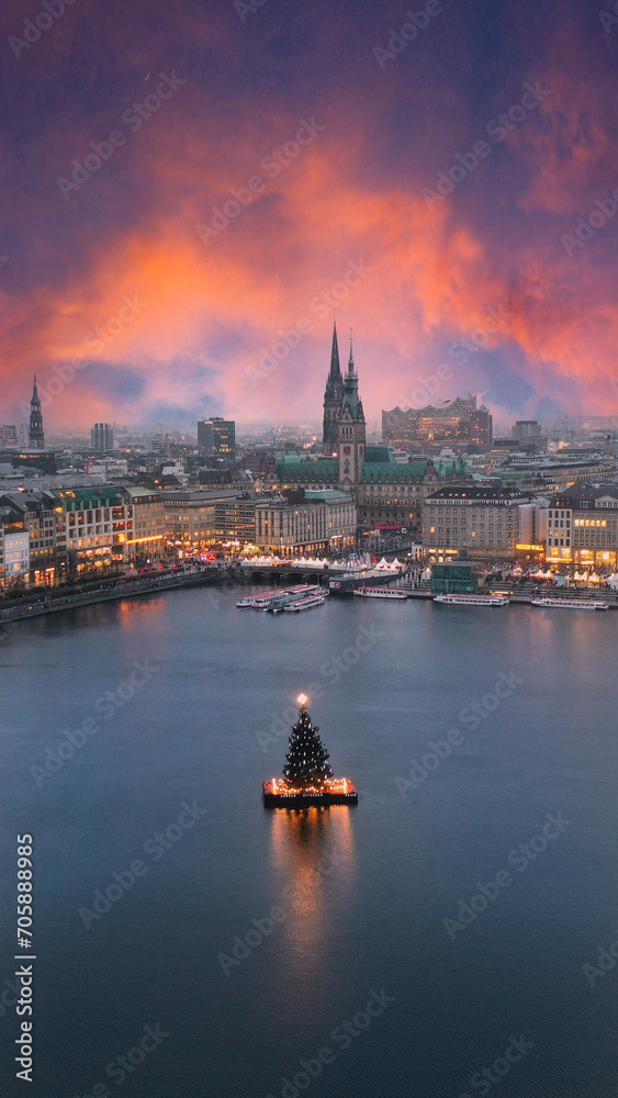 Fototapeta premium Hamburg at xmas