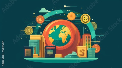 Cryptocurrency remittance service for seamless. AI generated