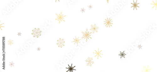 Wallpaper Mural new year pattern. Christmas theme, golden openwork shiny snowflakes, star, 3D rendering. Torontodigital.ca