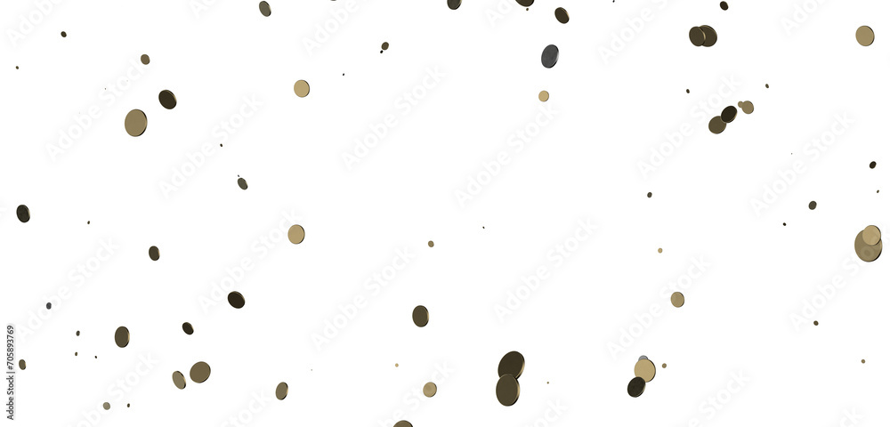 Obraz premium Mesmeric Shower: Mesmeric 3D Illustration Depicting Mesmerizing gold Confetti Rain
