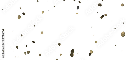 Mesmeric Shower: Mesmeric 3D Illustration Depicting Mesmerizing gold Confetti Rain