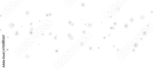 Magical Snow Cascade  Mind-Blowing 3D Illustration of Falling Christmas Snowflakes