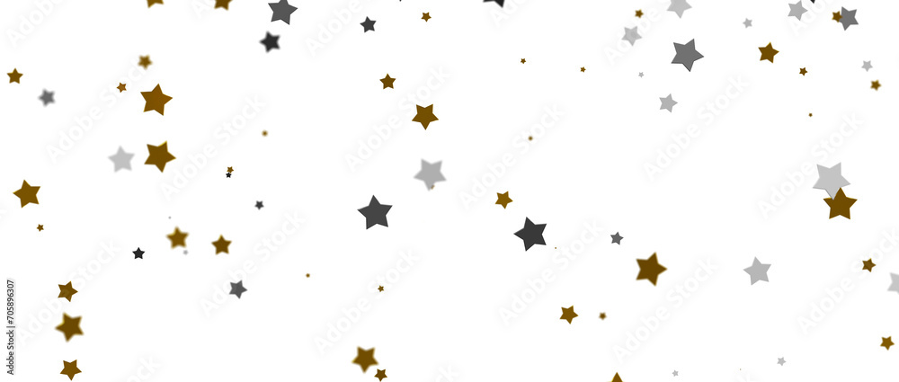 Celestial Christmas Symphony: Enthralling 3D Illustration of Falling Holiday Starbursts Celestial Christmas Symphony: Enthralling 3D Illustration of Falling Holiday Starbursts