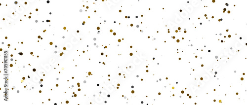 Gilded Festivity  Brilliant 3D Illustration Showcasing a Shower of gold Confetti - PNG