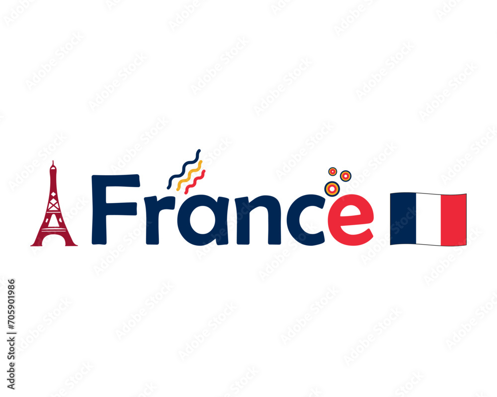 Vector illustration of France and its symbols
Vector illustration of France and its symbols