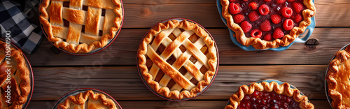 baked pies and fruit tart banner photo