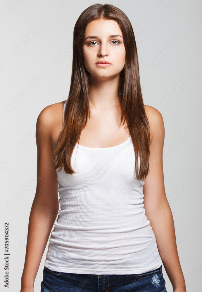 Portrait of a young girl Portrait of a young girl