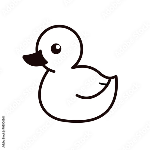  rubber duck - vector icon