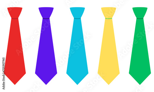 Vibrant Ties Set on Transparent Background  Stylish Ties Collection  PNG