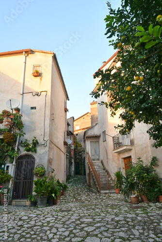 Fototapeta Naklejka Na Ścianę i Meble -  The village of Caiazzo, Italy.