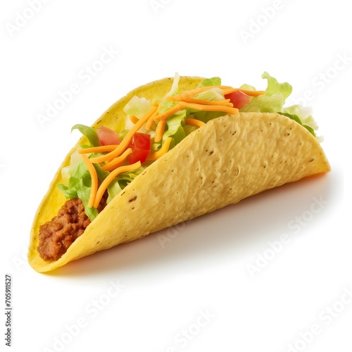 taco isolated on white background