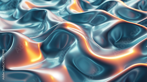 Abstract Surface Wave, 3D Loop-able Illustration. Website background. Copy paste area for texture. 