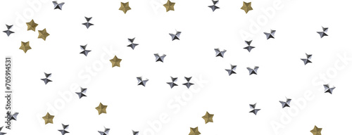 XMAS Stars - Festive christmas card. Isolated illustration white background. -