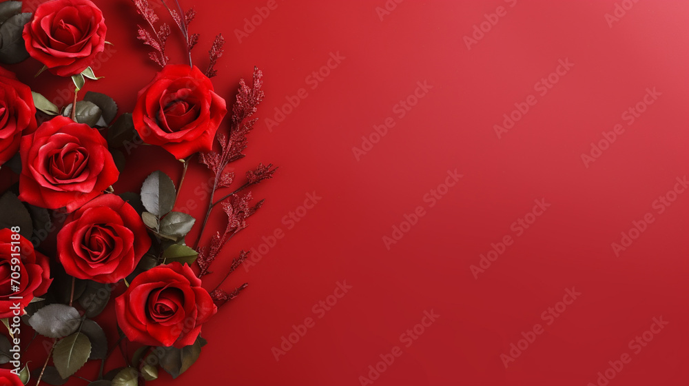 Red roses on a red background. Red roses on a red background.