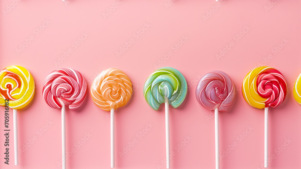 Colorful candies on a white background, ai generative Colorful candies on a white background, ai generative