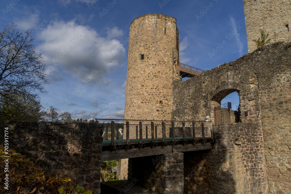 Castle ruin in the village called Useldingen