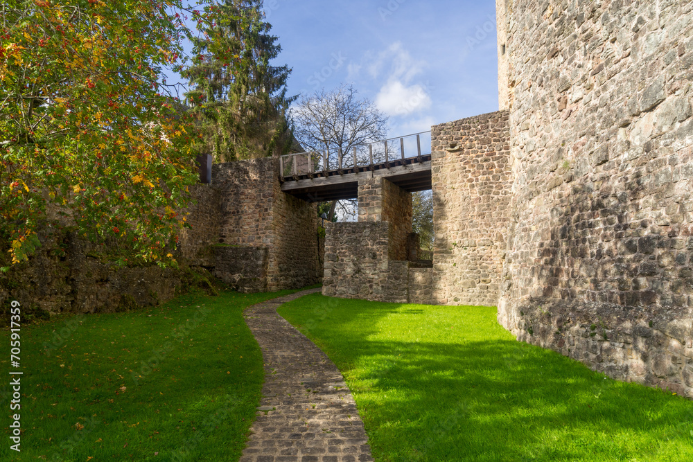 Castle ruin in the village called Useldingen