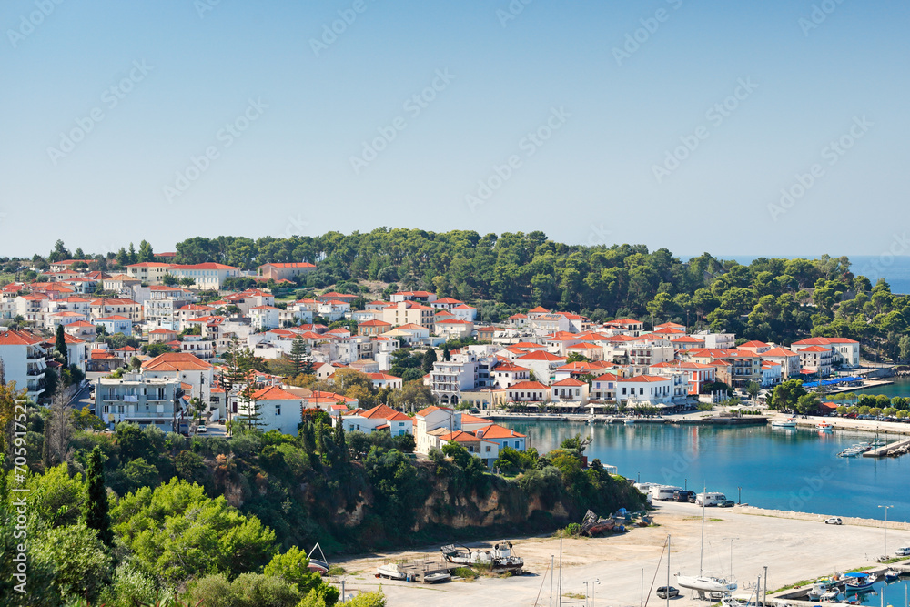 Pylos town (Navarino) it's a historic port in Messinia, Greece