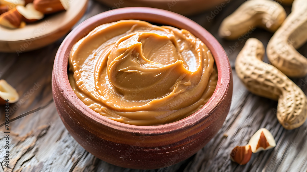 Smooth Creamy Peanut Butter Close-up Texture Smooth Creamy Peanut Butter Close-up Texture