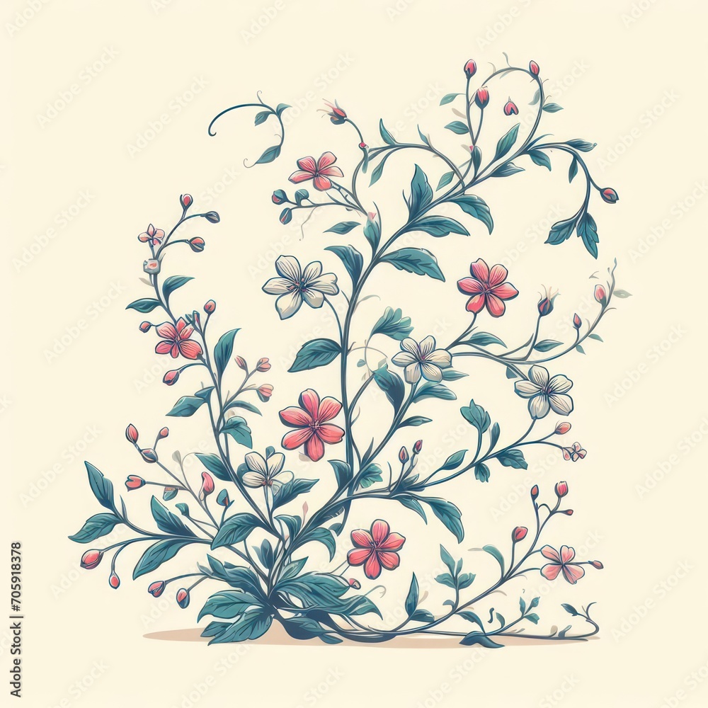Obraz premium background with flowers