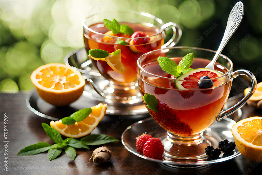 cup of detox tea, Generative AI cup of detox tea, Generative AI