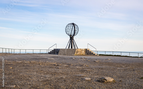 Slika na platnu Nordkap sculpture at the northernmost point of the european continent in the mid